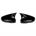 2x Carbon Look k&uuml;ljepeegli kate VW jaoks Volkswagen Golf 6 MK6 GTI GTD 2009-2013 k&uuml;lgmise tahavaate peegli kate must