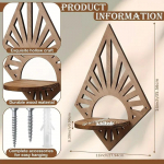 1 tk seinale kinnitatav k&uuml;&uuml;nlajalg, puidust vitriin, loominguline k&uuml;&uuml;nlahoidik, retro seinale riputatav riiul, multifunktsionaalne, 11 x 14 tolli 1PC