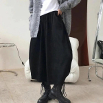 S&uuml;gisese vabaaja haaremip&uuml;ksid naiste puuvillased k&otilde;rge v&ouml;&ouml;kohaga p&uuml;ksid retro stiilis lahtised Bloomers naiste &uuml;lisuured p&uuml;ksid kottis dressip&uuml;ksid XXXXXL must