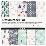 Papier scrapbooking Design - No&euml;l Pastel - 15 x 15 cm - 50 feuilles