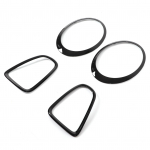 4tk L&auml;ikiv Must Esitule Tagatule &Uuml;mbruse Katte Liistud Asendus Mini R56 R57 R58 R59 jaoks