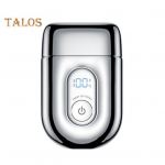 Mini elektriline pardel LED-ekraan USB laetav veekindel 3-pealine kaasaskantav reisipardel meestele habemetrimmer karvaeemaldust&ouml;&ouml;riist h&otilde;be