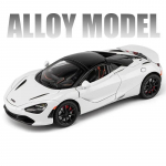 1:24 McLaren 720S Sulamist Vormelauto Mudel Valatud Metallist Sportauto Mudel Simulatsioon Heli ja Valgus Kollektsiooni Kaunistused Laste M&auml;nguasjad Poiste Kingitus valge