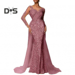 Naiste litritega &otilde;htukleit pitsist pikkade varrukatega keha j&auml;rgi liibuv maksikleit s&auml;delev p&otilde;randani pikkusega v&otilde;rkpitsiga patchwork pealiskiht kleit kokteili- ja pulmapidudeks S