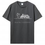 Meeste Naiste Moto La Linea Nomads T-s&auml;rk Liinimees Teleseriaali Riided Puuvillased T-s&auml;rgid T-s&auml;rk Hip Hop T-s&auml;rk T&auml;navamood XXXXL tumehall v&auml;rv