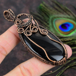 Tube Agate Handmade Copper Wire Wrap Jewelry Pendant 3.47 g5j02