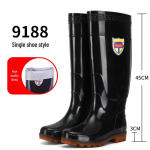 Meeste 45 cm &uuml;lik&otilde;rge paksu tallaga veekindlad ja &otilde;likindlad &uuml;le p&otilde;lve t&ouml;&ouml;saapad 39