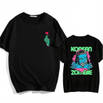 ops Streetwear Korean Zombie Print T-s&auml;rgid Zombie Heart Back Graphic Unisex T-s&auml;rk puuvillane vabaaja Unisex t-s&auml;rk Naiste s&auml;rgid t 2XL