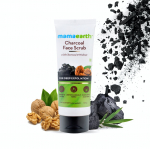 Mamaearth Charcoal Face Scrub for Oily and Normal skin, with Charcoal and Walnut for Deep Exfoliation - 100g