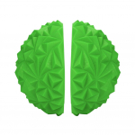 2 tk Jooga Poolpall F&uuml;&uuml;silise vormi seade Laste Tasakaalupadjad Treeningm&auml;nguasi(Roheline)