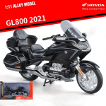1/11 Skaala HONDA Gold Wing GL800 2021 Sulamist T&auml;navamootorratas Valatud Metallist Vabaaja Reisimootorratta Mudel Heli Valgus Laste M&auml;nguasi Kingitus