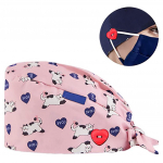Moodne tr&uuml;kitud nupuga t&ouml;&ouml;m&uuml;ts, vabaaja unisex koorimism&uuml;ts One size roosa