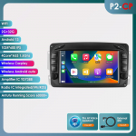Hizpo 7 RDS Intelligents&uuml;steemiga AI Traadita CarPlay Android Auto Raadio Mercedes Benz CLK W209 W203 W463 W208 jaoks 4G Automeedia GPS 2din Autoradio P2CP 4Core 2G 32G AI