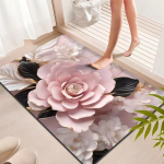 Elegantne 3D-prinditud m&auml;luvahust vannitoamatt libisemiskindla disainiga 600*900mm