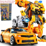 Transformeeruv M&auml;nguasi Robot Figuur Film Klassikaline Autobot Komand&ouml;r Kahe M&otilde;&otilde;gaga Relv Laste S&uuml;nnip&auml;evakingitus
