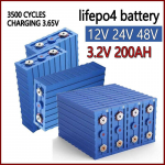 P&auml;ikeselaetav 3.2V 200AH CALB lifepo4 Liitiumraudfosfaadi aku 12V 24V 48V Rollerite akupakk 1pcs（3.2v）