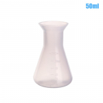 1 tk 50/100/250 ml plastikust Erlenmeyeri kolb kitsa kaela kooniline kolmnurkkolb keemia laborianal&uuml;&uuml;si instrument 50ml