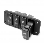 12V 4-nupuline sinise LED-iga sisse/v&auml;lja l&uuml;litipaneel Toyota Hilux FJ CRUISER VIGO jaoks