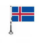 Drapeau &ndash; mitmev&auml;rviline &ndash; V&eacute;lo Islande &ndash; 14 x 21 cm &ndash; 5 t&uuml;kki &ndash; pol&uuml;ester