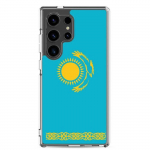 Coque T&eacute;l&eacute;phone &ndash; Samsung &ndash; Galaxy S24 Plus &ndash; Drapeau Kasahstan &ndash; Souple &ndash; mitmev&auml;rviline