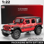 Uus 1:22 Jeep Diecast m&auml;nguauto mudel, proportsionaalne metallisulamist s&otilde;iduk, mis sobib lastele poistele t&uuml;drukutele t&auml;iskasvanutele kingitus seitsme ukse heli ja valguse tagasit&otilde;mbamine punane