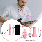 Kazoo Flute Musical Instrument Easy to Learn with Storage Bag Lanyard Portable for Stage, Show