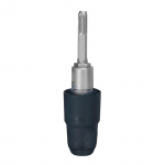 Adapter &uuml;hilduv SDS Plus-ilt SDS Max-ile, 8 1/4 tolli pikk, l&ouml;&ouml;kpuurile, mustast legeerterasest