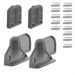 Gate Replacement Accessory Pet Dog Bracket Easy to Install (including 2 x Latchs + Brackets 1