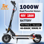 2025 EU new kukirin M4 max 1000W 48V 18ah electric scooter Max speed 45 km/h dual hydraulic suspension foldable