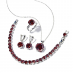 Lihtsad geomeetrilised &uuml;mmargused k&otilde;rvar&otilde;ngad, s&otilde;rmused, k&auml;ev&otilde;rud, kaelakeed, ehtekomplektid, piiri&uuml;lene tsirkoonist ehtekomplekt size 10 roosa