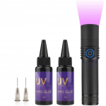 2&times;30g UV Juuksepikenduste Komplekt: 20W UV LED-lambi komplekt 3-5s kiireks k&otilde;vastumiseks | P&uuml;sivad ja turvalised sidemed ning lihtsad kasutusvahendid | Professionaalne salongikvaliteediga komplekt A Set