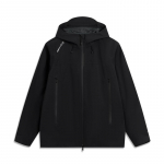 Li Ning CF V&auml;lispealne Helkuriga Veekindel Tuulejope Unisex Jakk Must AEMV033-7 XXL
