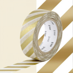 Masking Tape MT rayures or - stripe gold kuld