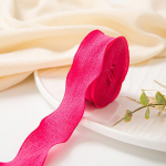 10 jardi kortsus pitsist servaga lindid Lillede pakkimine DIY vibu juuste aksessuaarid K&auml;sitsi valmistatud kaunistus kangas siidist lint 1pc