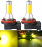 LED udutuli, H11, H8, H9, H16 (Tehtud Jaapanis), Kollane, Kollane-POOPEE, 35W, 800LM, H11/H16/H8/H9 Yellow kollane