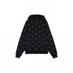 Nike All Over Swoosh Logo Huppar Must Meeste Pealisr&otilde;ivad CJ8907-010 XS