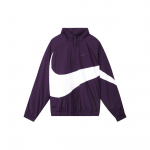 Nike Big Swoosh t&auml;islukuga kootud kraega jakk Kevad Meeste &Uuml;ler&otilde;ivad Lilla AR3133-525 M