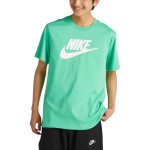 Nike Swooshiga Tr&uuml;kitud &Uuml;mmarguse Kaelusega Puuvillane T-s&auml;rk Meeste Topid Roheline DX1986-363 M