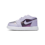 Jordan Air 1 Low Alt S&uuml;nteetiline nahk Lakitud Mugav Vabaaja Madalad jalatsid K&auml;ijad Beebi tossud Lilla CD7227-505 22 white