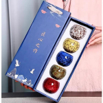 Kinkekarp ja Viie elemendi kinkekarp Ahjumuutus Hiina keraamiline teetass Portselanist Kung Fu tasside komplekt Keraamika Kohvikruus Lauan&otilde;ud Tass 150ml