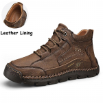 Meeste k&otilde;rged vabaajajalatsid K&auml;sitsi valmistatud pl&uuml;&uuml;sist kingad S&uuml;gis- ja talvejalatsid, pluss suurus 39-48 48 pruun