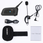 Xinowy V6cPro kahe inimese t&auml;isdupleks Bluetooth peakomplekt jalgpallikohtuniku intercomi jaoks