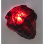 Looduslik punane granaat 50,8 ct t&ouml;&ouml;tlemata sertifitseeritud lahtine v&auml;&auml;riskivi 24.5 mm approx punane