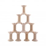 10pcs Wooden Empty Thread Spools Natural Wood Color 47mm x31mm