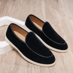 Meeste Lai Laius Suede Mokassiinid Slip-On Mokassiinid Pehme Tald Madalad Mugavad Vabaaja S&otilde;idujalatsid Hingavad Vabaaja Jalan&otilde;ud Mokassiinid 42 must