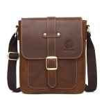 Moodne &uuml;hes &otilde;las kott, Retro Briti stiilis meeste kott Ehtne nahast meeste crossbody kott kohv