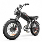 EMOKO C93 2000w dual motor 48V 23AH lithium battery adult Electric bicycle 20 inch fat tire mountain off-road Electric bike