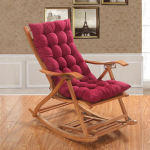 Aastaringselt kasutatav rotangist lamamistooli kate elutuppa Single Seat 53x53cm punane
