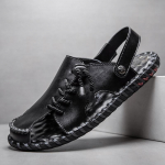 Mood meeste sandaalid ehtsast nahast suvised rannasussid Meeste libisemiskindlad pehmed mugavad v&auml;lisjalatsid Kvaliteetsed meeste sandaalid 38