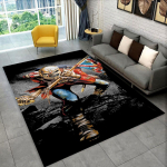 3D I-Iron-M-Maidens Metallmuusika Vaip Elutoa Magamistoa Kaunistuseks, Laste M&auml;ngimiseks Libisemisvastane Kaunistus Diivanile Uksematt Kingitus 60x90cm( 23x35in )